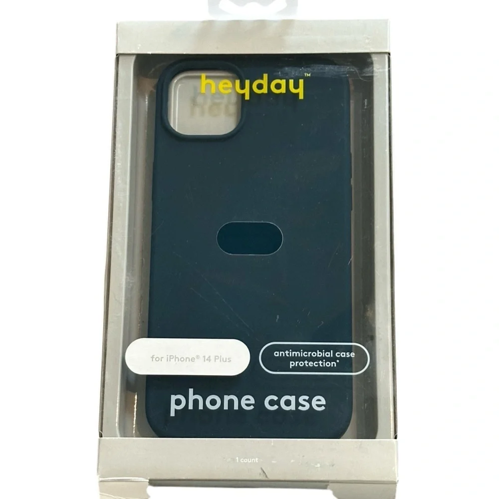 Heyday NIB Antimicrobial Apple iPhone 14 Plus Dark Teal Silicone Case